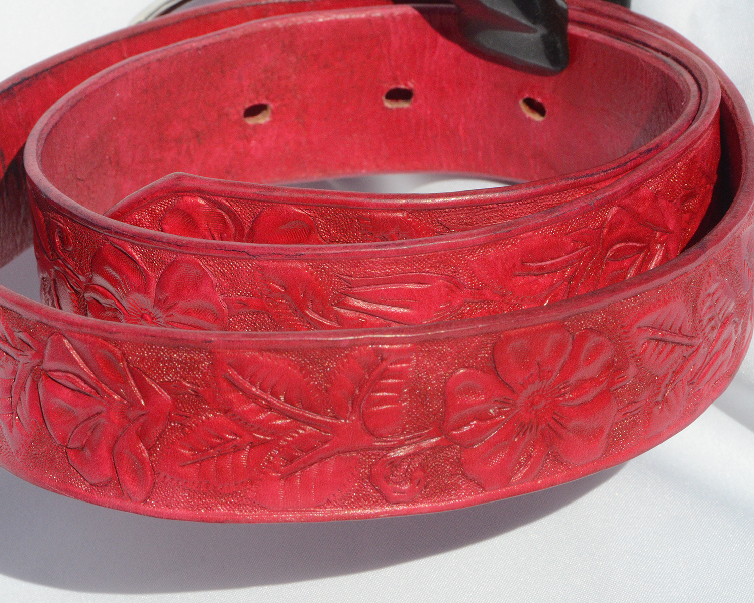 Red Leather Belt